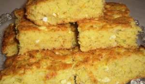Kabak, Peynir ve irmikli Kolay Pita (Arap Ekmeği)